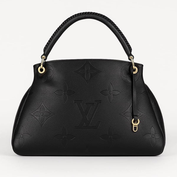 Louis Vuitton Grand Palais MM Handtasche aus Monogram Empreinte Leder Schwarz