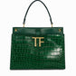 Tom Ford 'TF' Croc-Embossed Top Handle Bag