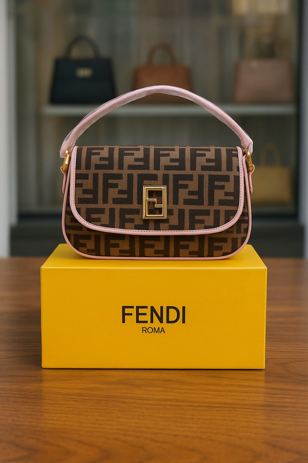 Fendi 'Baguette' Style Shoulder Bag
